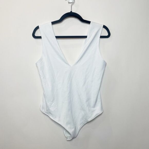 Intimately Free People Keep It Sleek Bodysuit White L NWT - Picture 6 of 14